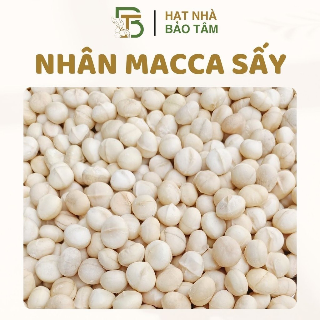 500G Nhân Hạt Macca Sấy Thơm Ngon Béo Ngậy Nhiều Dinh Dưỡng, Làm Sữa Hay Ăn Liền Đều Ngon - Xưởng Hạt Dinh Dưỡng Bảo Tâm