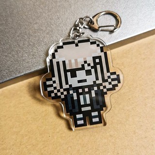 Hinata Hajime Nagito Komaeda Anime Móc Khóa Danganronpa Pixel Phong Cách Acrylic Móc Chìa Khóa Người Phụ Nữ Kawaii Túi