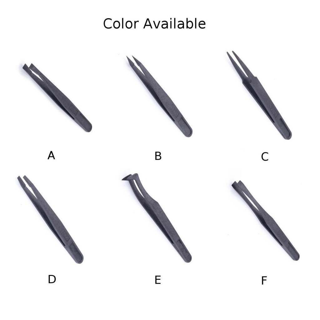 [Cosyh] Nhíp sợi Carbon chống tĩnh điện Công cụ sửa chữa công nghiệp bảo trì chính xác