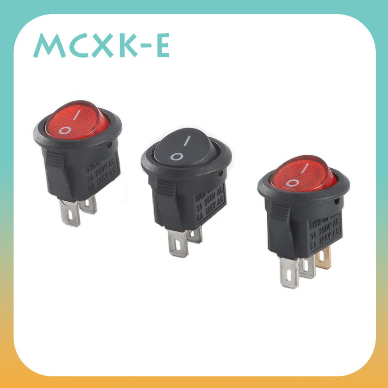 Công tắc tròn nhỏ KCD11 2 Pin 2 Gear 3 Pin 2 Gear 3A 250V Rocker Type ...