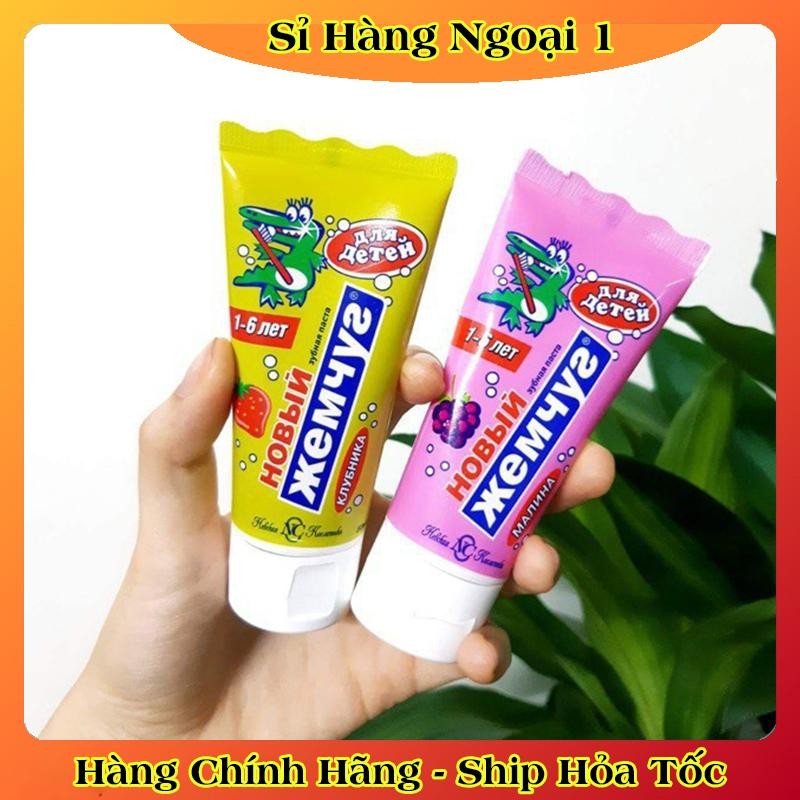 [DATE MỚI] Kem đánh răng trẻ em Nga New Pearl/Nevcos tuýp 50ml