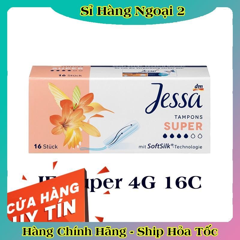 Băng vệ sinh Tampon Jessa Đức đủ size - Date mới đủ Bill