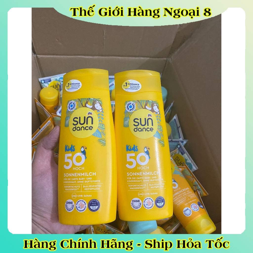 Kem chống nắng cho bé Sundance Kids SPF 50 an toàn với trẻ sơ sinh của Đức -Date mới Đủ Bill