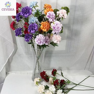 Cành hoa Hạ đông trung tú cầu 6 bông kèm lá cao 60 cm trang trí siêu đẹp