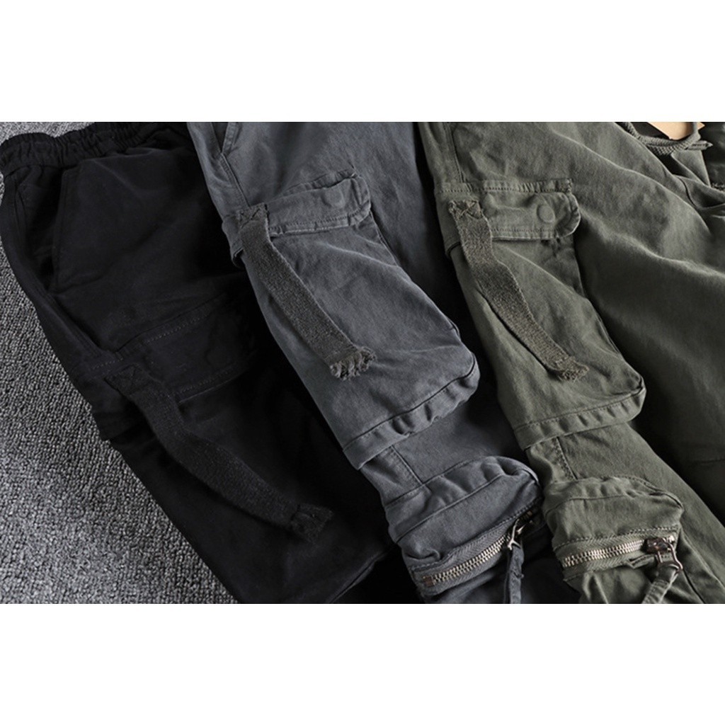 Quần jogger phong cách Retro co giãn