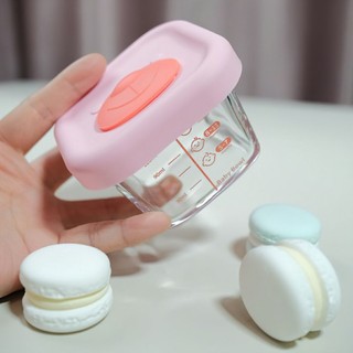 Hộp Trữ Đồ Ăn Dặm Cho Bé Có Vạch Chia, Hộp Trữ Đông Đồ Ăn Dặm Cho Bé Chất Liệu Thủy Tinh An Toàn ALINE