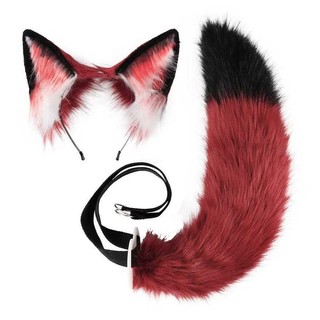 Crazy Animal City Nick Fox Set Tai Headband Mô Phỏng Đuôi Cáo Truyện Tranh Triển Lãm Động Vật Trang Phục Đạo Cụ
