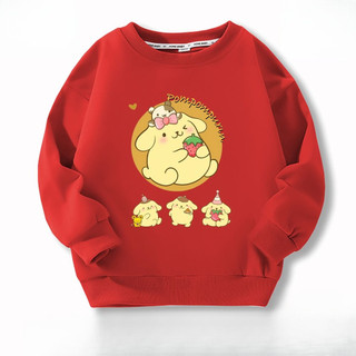 2024 Thời Trang Pompompurin Casual Trẻ Em Cổ Tròn Áo Thu Đông Top