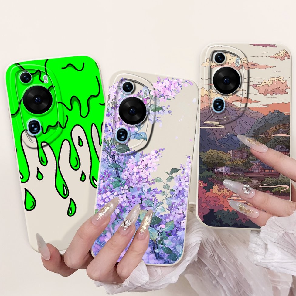 Ốp lưng Huawei P60Art Hoa thời trang dễ thương Mèo Phi hành gia Vỏ điện thoại silicon Huawei P60 Art Ốp lưng MNA-AL00