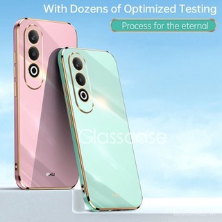 Ốp Oppo A3 Pro cho OPPO A3 x Pro a3x a3pro oppoa3x oppoa3pro Ốp điện thoại mềm bóng mạ vuông 5g Ốp lưng cặp đôi chống sốc thời trang bảo vệ ống kính máy ảnh u2si