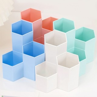Hộp đựng bút hình lục giác tổ ong-Hộp lưu trữ máy tính để bàn sáng tạo ALINE