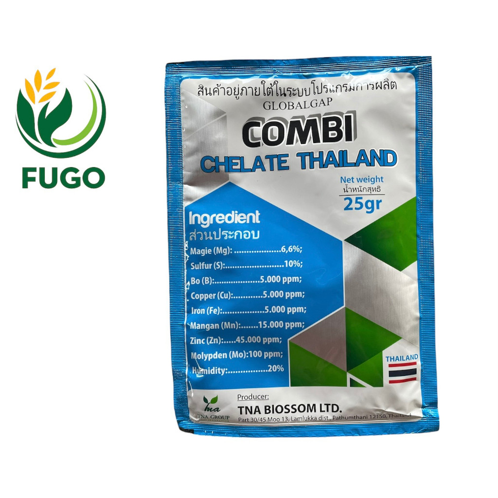 COMBI CHELATE THÁI LAN [FUGO] dạng bột sủi tan nhanh cung cấp đầy đủ nguyên tố trung vi lượng cho cây