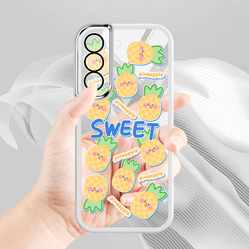 Ốp Điện Thoại YBD Cho Samsung Galaxy S24FE S20FE S21FE S23FE S21 S23 S22 S24 Plus S24 Họa Tiết Dứa Quái Vật Siêu Dễ Thương