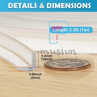 Clear Table Corner Guards Baby Proofing Corner Protector Soft Silicone Furniture Edge Bumper Strip 1m