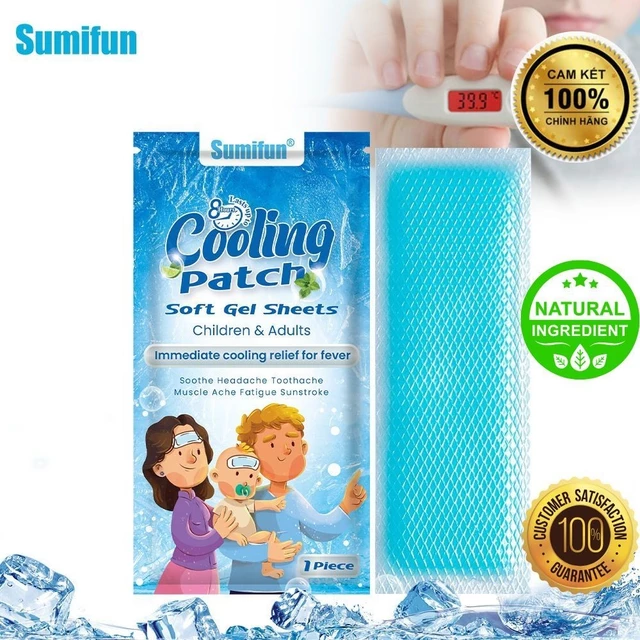 Miếng Dán Hạ Sốt Người Lớn, Trẻ Em, thành phần không Corticoid, Không Xâm Lấn, an toàn và tiện dụng [SALES]