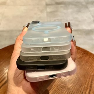 [Jlk] Dành Cho iPhone 16 Pro Max Ốp Lưng Không Khung Bức Xạ Nhiệt Viền Mỏng Matte Từ Tính Dành Cho iPhone 11 12 13 14 15 Pro Max 16 Plus