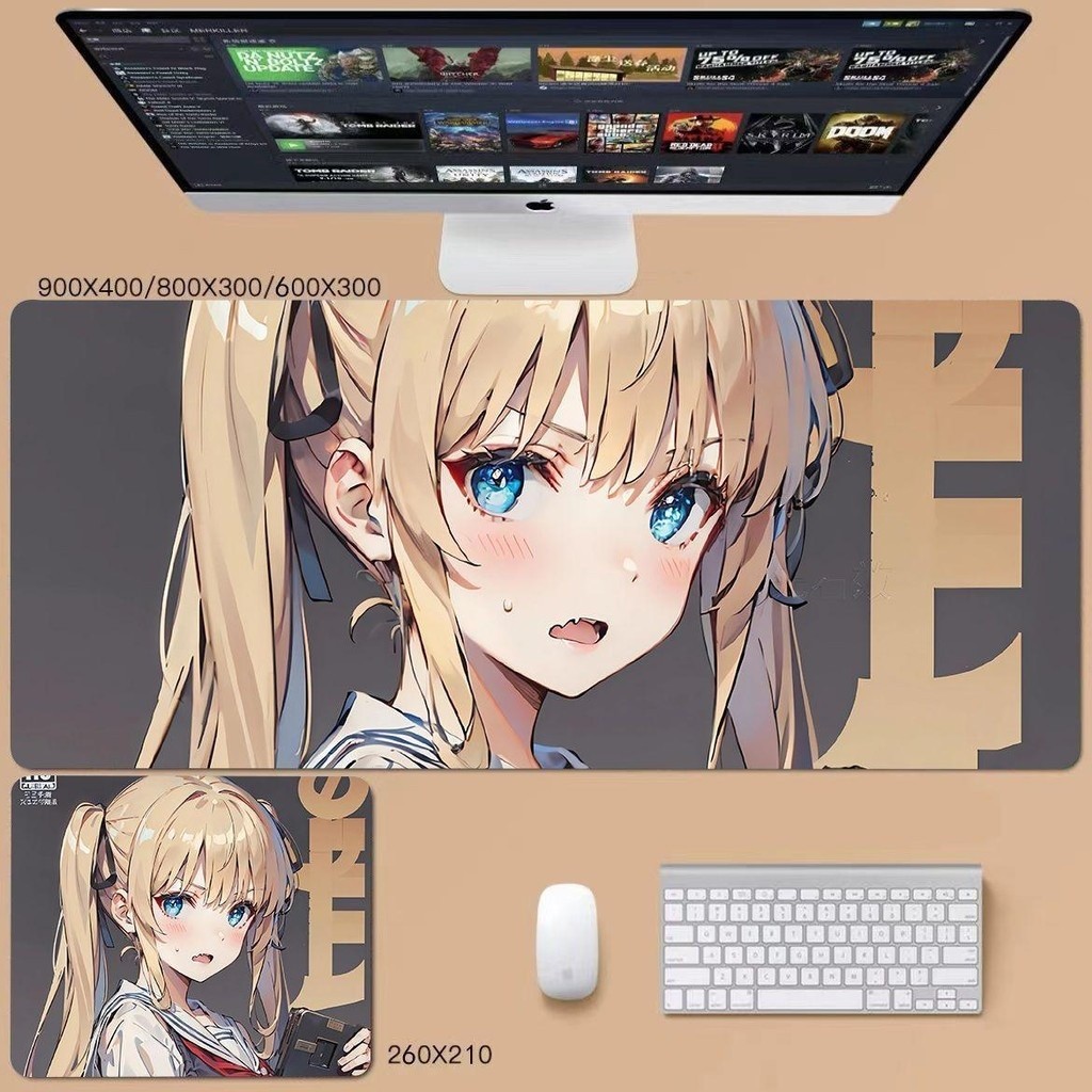 Miếng Lót Chuột Anime Saekano: Cách Nuôi M Chán Bạn Gái Bàn Phím Máy Tính Lớn Thảm Để Bàn Cho Người Hâm Mộ ACG Học Sinh Viết Bàn Thảm Cao Su Độ Dày 3 Mm