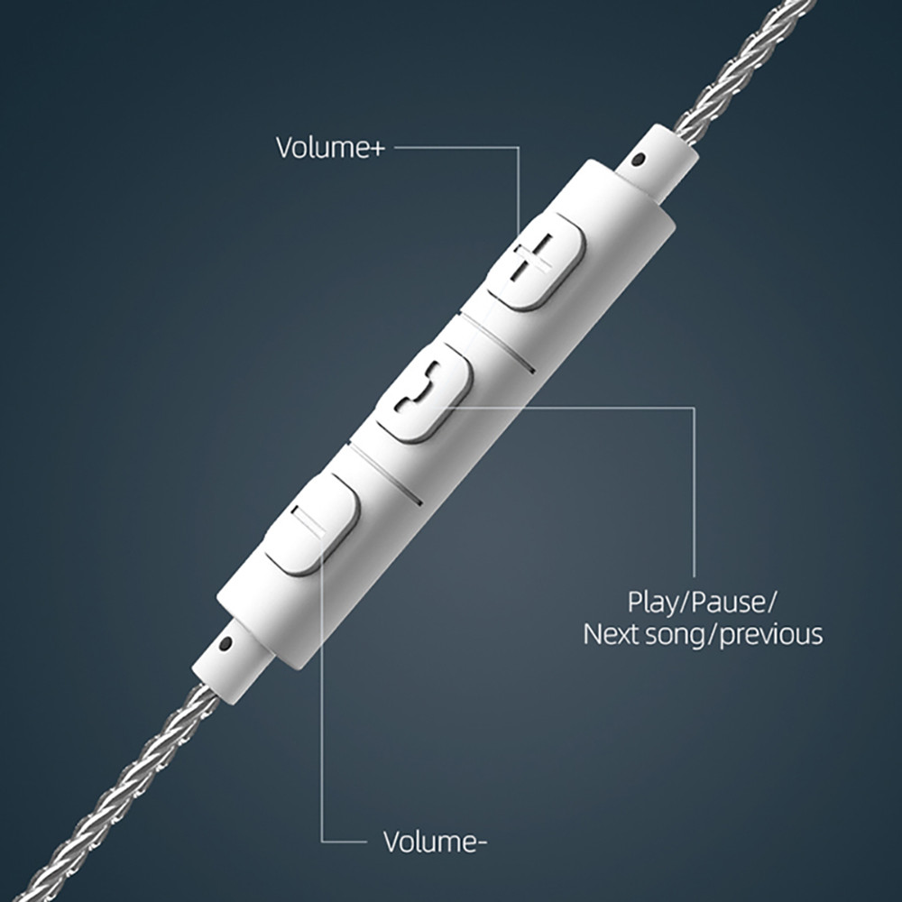 Cáp nâng cấp tai nghe mạ bạc Lafitear Type-C DAC S-PIN HIFI V7.1 Stereo USB-C cho QDC KZ TRN IEM