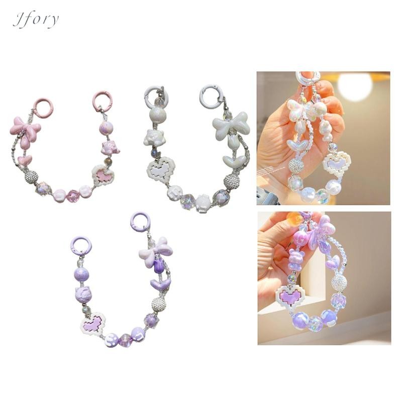 Jfory Đính Hạt Móc Khóa Quyến Rũ Hạt Túi Trang Trí Trang Trí Treo Trang Trí Đảng Vòng Tay Móc Khóa Móc Khóa Quà Tặng Sinh Nhật