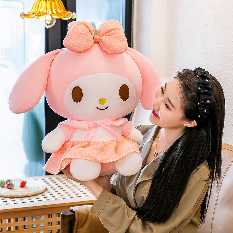 Mới Sanrio Sang Trọng Búp Bê Kawaii JK Đồng Phục Đầm Kuromi Sang Trọng Đồ Chơi Dễ Thương Giai Điệu Của Tôi Gối Ngủ Đồ Chơi Sinh Nhật Cho Trẻ Em Bé Gái