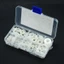 JUIC 500 Chiếc Nylon Máy Giặt, Con Dấu O Ring Assortment Kit 8 Kích Cỡ Máy Bay Miếng Đệm, Bền Đen Trắng Flat M2-M10 Vòng Đệm Cách Nhiệt