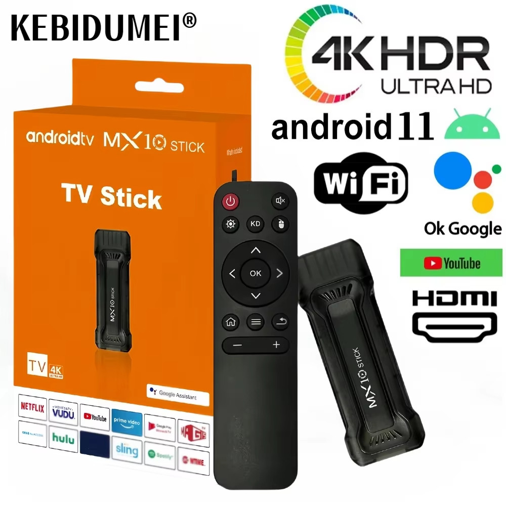 Mini TV Stick Android 11 Hỗ Trợ Bộ Giải Mã Trò Chơi Điện Tử 4K 2.4G Và 5G WiFi Media Player Cho Khách Du Lịch TV Thu Cho Google Promettant