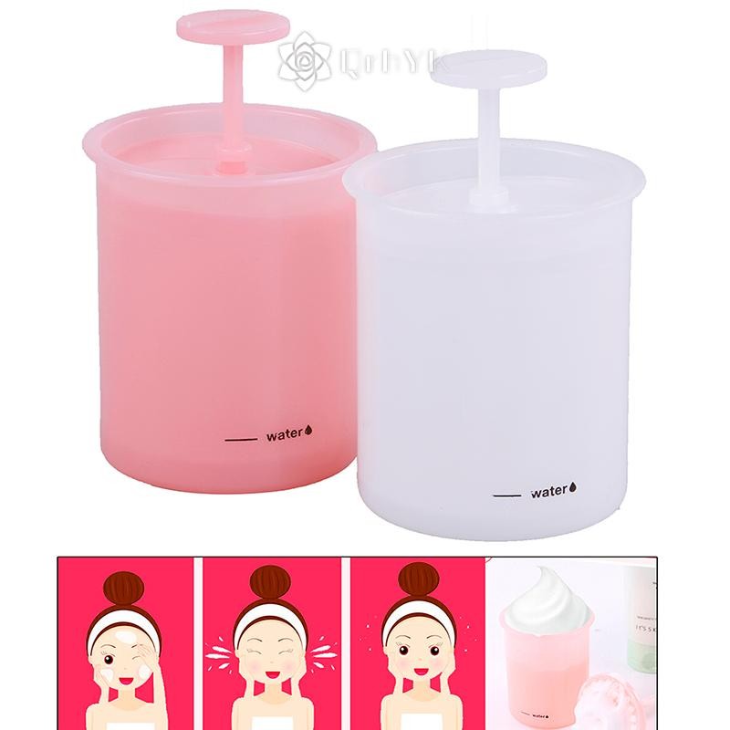 Qrhyk 1X Dụng cụ làm sạch khuôn mặt thời trang Sữa rửa mặt Máy tạo bọt cốc gia đình Cốc tạo bọt bong bóng mới