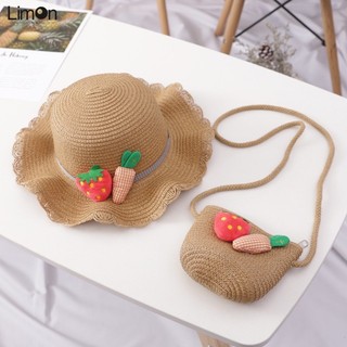 Nón Rơm Vành Lượn Sóng Đi Biển Thời Trang Mùa Hè Cho Bé