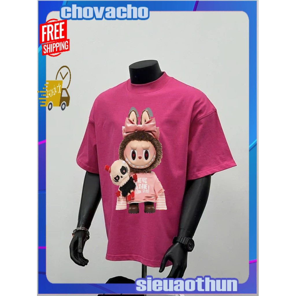 Áo thun Stee Cổ tròn LABUBU 04 Localbrand ICVCVNI Unisex