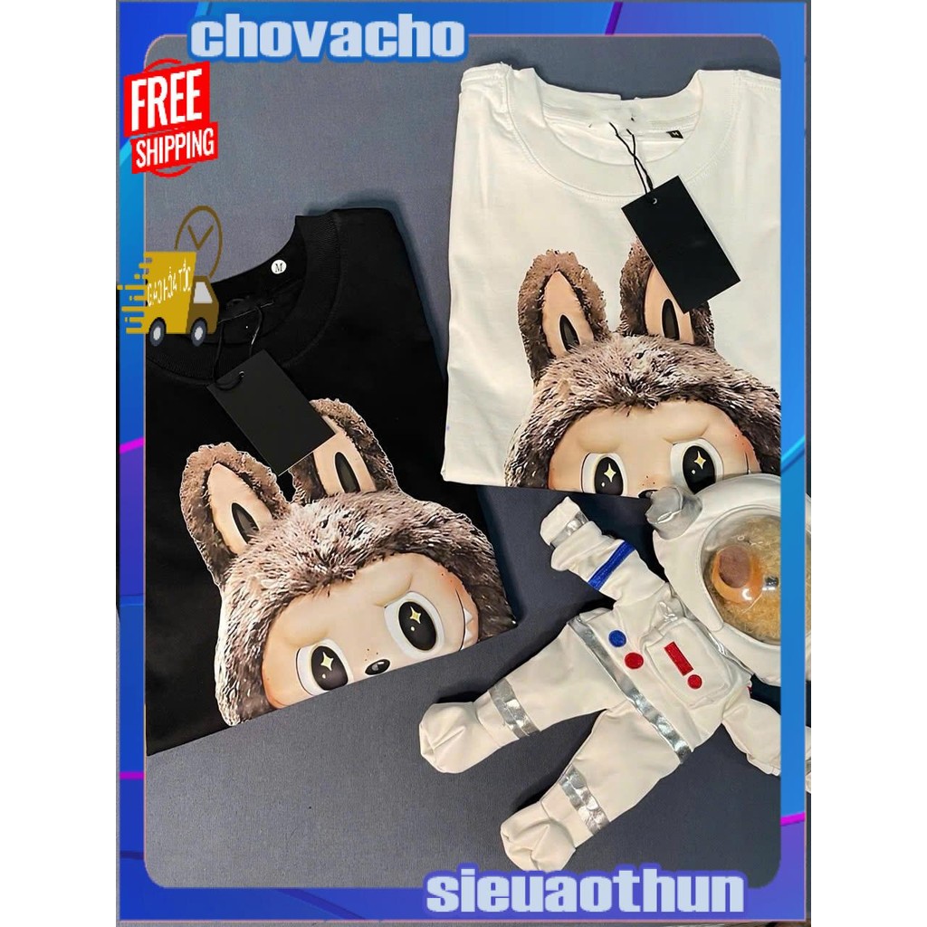 Áo thun Stee Cổ tròn LABUBU PIC 02 Localbrand ICVCVNI Unisex Cotton