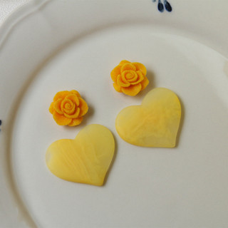 Mùa Thu Đông Đổ Hoa Camellia Nhựa Miếng Dán Phụ Kiện diy Handmade Bông Tai Mũ Đội Đầu Vỏ Điện Thoại Chất Liệu Trang Sức