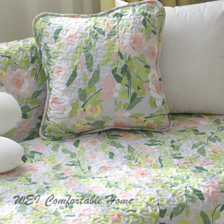 Sản phẩm mới đệm sofa bông hoa nhỏ tươi mát, khăn sofa thông dụng bốn mùa chống trượt, đệm ngồi