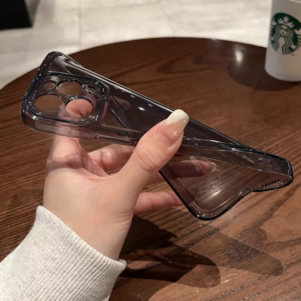 Ốp điện thoại mềm TPU không gian trong suốt cho iPhone 17 Pro Max 17 Air 16 Plus 15 14 13 12 11 Vỏ bảo hiểm toàn diện Vỏ bảo vệ chống sốc