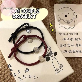 Deyangk Thời Trang Tốt Lành Chó Vòng Tay Dành Cho Nữ Động Vật Ngọt Ngào Mặt Dây Vòng Tay Có Thể Điều Chỉnh Dây Đeo Tay Cặp Đôi Quà Tặng VN