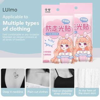 Luimo 36 Cái Trong Suốt Trong Suốt Hai Mặt Băng Cho Quần Áo Đầm Da Cơ Thể Chống Tiếp Xúc Dính Miếng Dán Dải Áo Ngực Chống Trơn Trượt Cố Định SBS