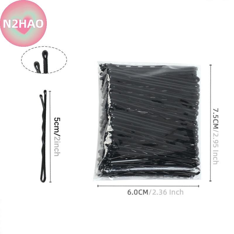 N2hao 50 Chiếc 5cm Kẹp Tóc Nữ Kẹp Tóc Xoăn Sóng Cầm Kiểu Tóc Kẹp Tóc Nữ Bobby Chân Tạo Kiểu Phụ Kiện Tóc n