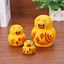 Búp bê làm tổ COCODECOVED, Đồ chơi búp bê Matryoshka vịt vàng 10 lớp, Đồ trang trí hoạt hình thủ công bằng gỗ Xếp chồng búp bê Đồ chơi trẻ em