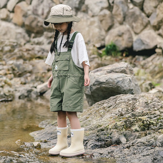 Giày Đi Mưa Trẻ Em Unisex Chống Trơn Trượt Ngoài Mặc Học Sinh Tiểu Học Giày Chống Thấm Nước Lớn Dễ Thương Đế Mềm