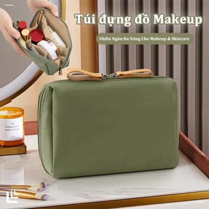 Túi đựng đồ Makeup,Túi Mini Đựng Son Môi Tiền Xu Tiện Dụng Cho Nữ, Nhiều Ngăn Đa Năng Cho Makeup & Skincare