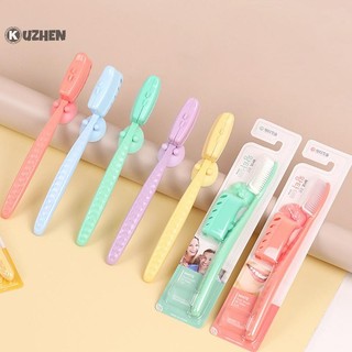 KUZHEN 1 Bàn chải đánh răng lớn Hàn Quốc Bàn chải đánh răng chính hãng có hộp du lịch Than dành cho người lớn Phân hủy sinh học Làm sạch sức khỏe răng miệng HOT