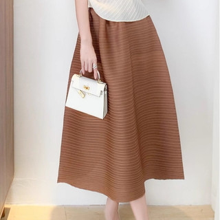 Miyake Xếp Ly Quần Áo Thiết Kế Đơn Giản Tính Khí Thanh Lịch Đi Làm Thời Trang Phù Hợp Với dáng Rộng Ôm Hơn Nhìn Trượt Tuyết