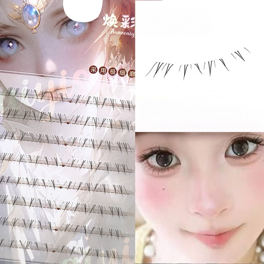 COD✨ Lông mi dưới thực tế 5-7mm Lông mi giả cụm đơn lông mi giả thích hợp cho phụ nữ mọi lứa tuổi