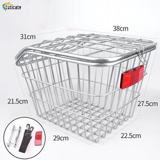 Giỏ xe đạp phía sau, thiết kế thanh lịch, dễ dàng lắp đặt cho mọi loại xe đạp sử dụng hàng ngày.
