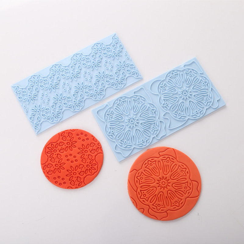 Mô Phỏng Hạt Gỗ Thành Phố Sỏi Họa Tiết Nhỏ In Nhựa Nướng Bánh Fondant Xung Quanh Đất Sét Mềm Khuôn K0CO