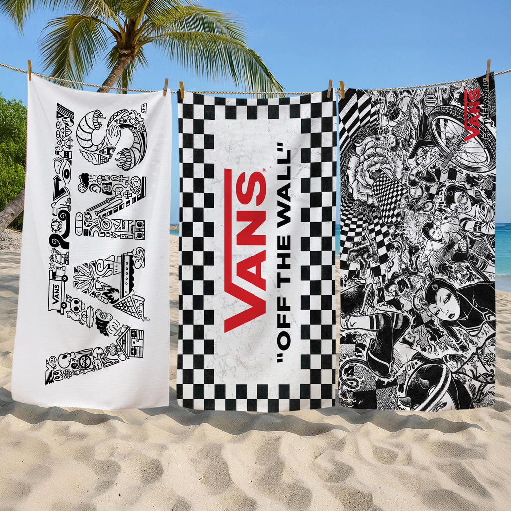 Giày Art Vans Logo Khăn tắm vách ngăn, Khăn tắm bể bơi đi biển, Quà tặng kỷ niệm sinh nhật