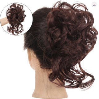 Xoăn Lộn Xộn Búi Chignon Tóc Giả Tự Nhiên, Phù Hợp Cho Cô Dâu Và Phụ Kiện Tóc