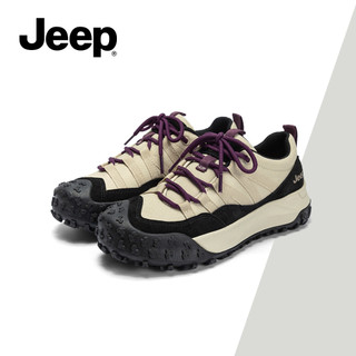 Giày đi bộ đường dài mới mùa thu đông JEEP dành cho nữ - Đế dày màu đen, Đi bộ ngoài trời nhẹ, Giày thể thao thông thường