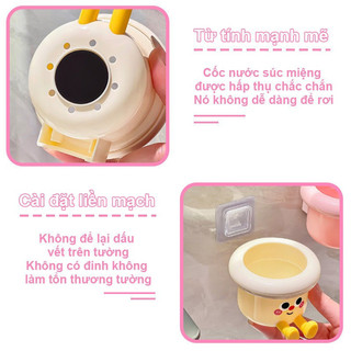 Giá Bàn Chải Dopamine Treo Tường, Nhanh Khô & Kháng Khuẩn, Thiết Kế Đẹp Mắt, An Toàn Cho Trẻ Em