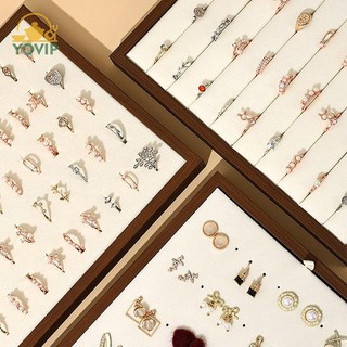 YOVIP Vintage Nhẫn Trưng Bày Đứng Dung Tích Lớn Trang Sức Giá Để Đồ Thích Hợp Cho Nhẫn, Bông Tai Thời Trang Trang Trang Sức Trưng Bày Đứng VN