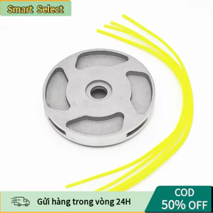 Đầu cắt cỏ hợp kim nhôm dạng đĩa xoáy, lắp dây cước, siêu bền, chịu lực tốt, lắp máy cắt cỏ tiện dụng